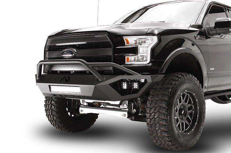 Fab Fours FF15-D3252-1 Ford F150 2015-2017 Vengeance Front Bumper Pre-Runner Guard-BumperStock