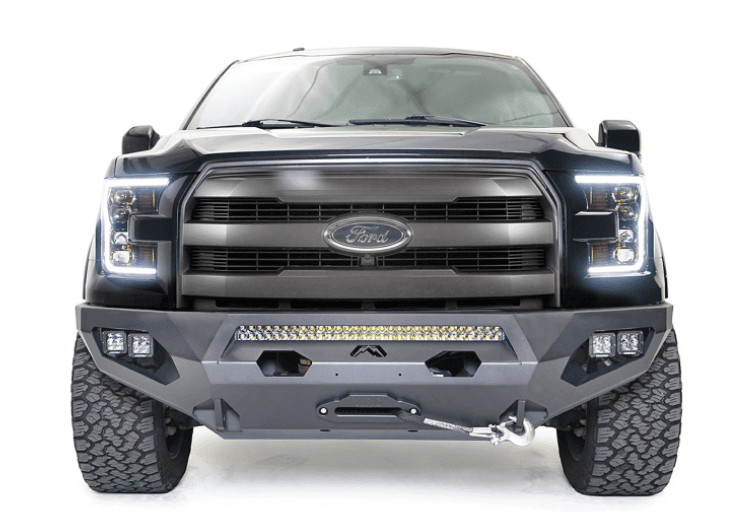 Fab Fours FF15-X3251-1 Ford F150 2015-2017 Matrix Front Winch Bumper No Guard - BumperStock