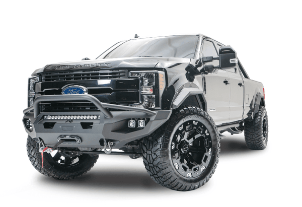 Fab Fours FS11-X2552-1 Ford F250/F350 Super Duty 2011-2016 Matrix Front Winch Bumper Pre-Runner Guard - BumperStock