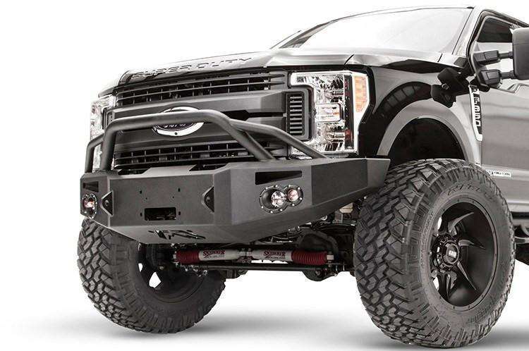 Fab Fours FS17-A4152-1 Ford F250/F350 Superduty 2017-2021 Premium Front Winch Bumper Pre-Runner Guard-BumperStock