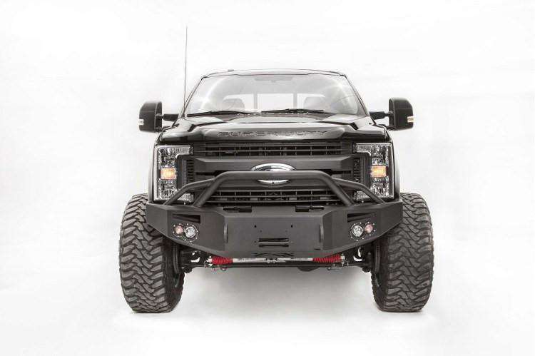 Fab Fours FS17-A4152-1 Ford F250/F350 Superduty 2017-2021 Premium Front Winch Bumper Pre-Runner Guard-BumperStock