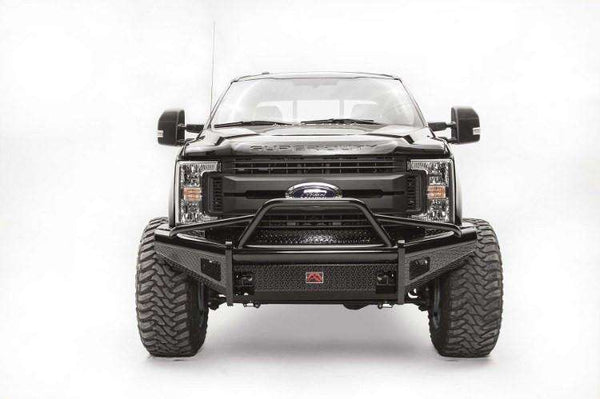 Fab Fours FS17-S4162-1 Ford F250/F350/F450/F550 Super Duty 2017-2021 Black Steel Front Bumper Pre-Runner Guard-BumperStock