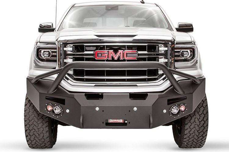 Fab Fours GC15-H3452-1 GMC Canyon 2015-2020 Premium Front Winch Bumper Pre-Runner Guard-BumperStock