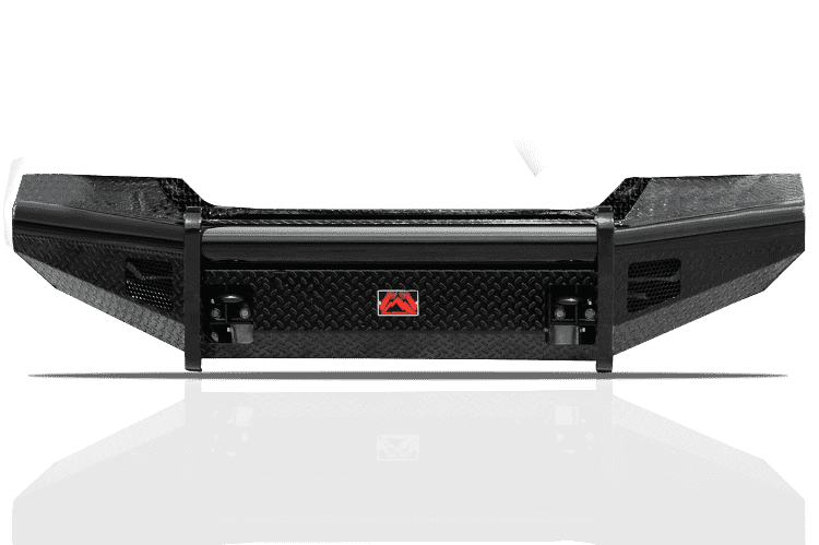 Fab Fours GM11-S2861-1 GMC Sierra 2500/3500 HD 2011-2014 Black Steel Front Bumper No Guard-BumperStock