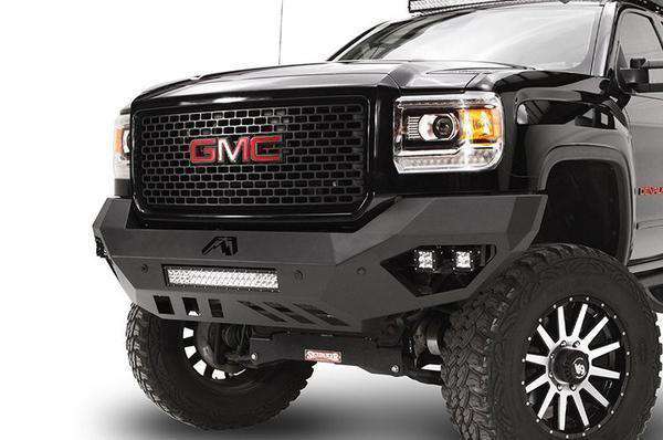 Fab Fours GM15-V3151-1 GMC Sierra 2500/3500 HD 2015-2019 Vengeance Front Bumper No Guard-BumperStock