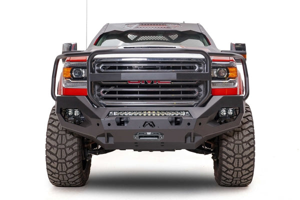 Fab Fours GM15-X2850-1 GMC Sierra 2500/3500 HD 2015-2019 Matrix Front Bumper Winch Ready Full Guard-BumperStock