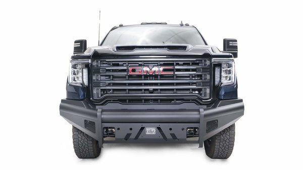 Fab Fours GM20-Q5061-1 GMC Sierra 2500/3500 HD 2020-2021 Black Steel Elite Front Bumper No Guard-BumperStock