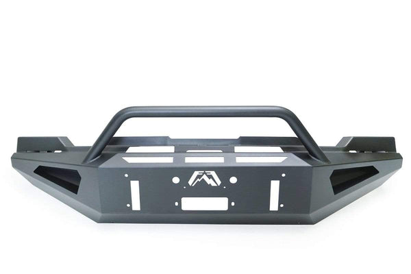 Fab Fours GM20-RS5062-1 GMC Sierra 2500/3500 HD 2020-2021 Red Steel Winch Front Bumper Pre-Runner Guard - BumperStock