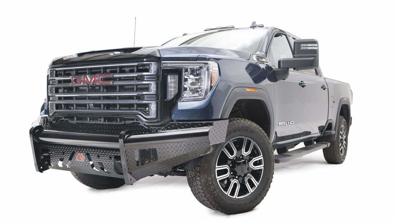 Fab Fours GM20-S5061-1 GMC Sierra 2500/3500 HD 2020-2021 Black Steel Front Bumper No Guard-BumperStock