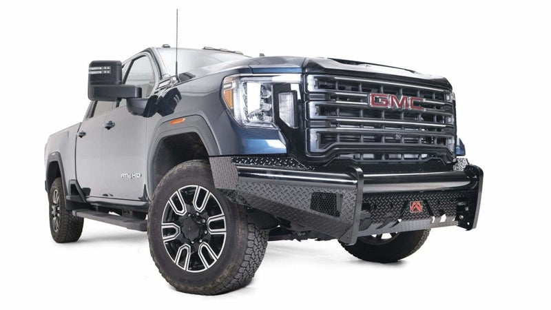 Fab Fours GM20-S5061-1 GMC Sierra 2500/3500 HD 2020-2021 Black Steel Front Bumper No Guard-BumperStock