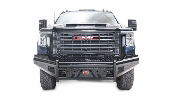 Fab Fours GM20-S5061-1 GMC Sierra 2500/3500 HD 2020-2021 Black Steel Front Bumper No Guard-BumperStock