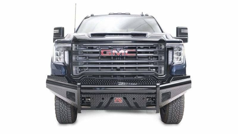 Fab Fours GM20-S5061-1 GMC Sierra 2500/3500 HD 2020-2021 Black Steel Front Bumper No Guard-BumperStock