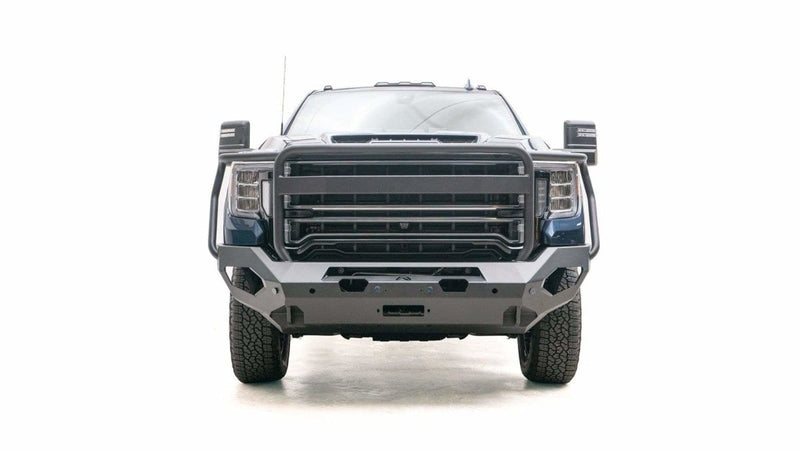 Fab Fours GM20-X5050-1 GMC Sierra 2500/3500 HD 2020-2021 Matrix Front Bumper Winch Ready Full Guard-BumperStock