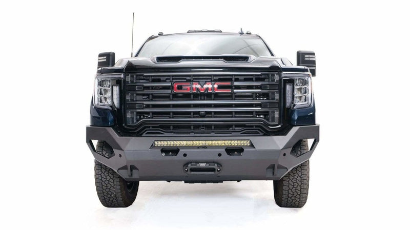 Fab Fours GM20-X5051-1 GMC Sierra 2500/3500 HD 2020-2021 Matrix Front Bumper Winch Ready No Guard-BumperStock