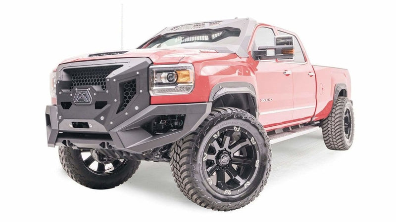 Fab Fours GR3100-1 GMC Sierra 2500/3500 HD 2015-2019 Grumper Front Bumper-BumperStock