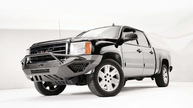 Fab Fours GS07-D2152-1 GMC Sierra 1500 2007-2013 Vengeance Front Bumper Pre-Runner Guard Non-Sensor-BumperStock