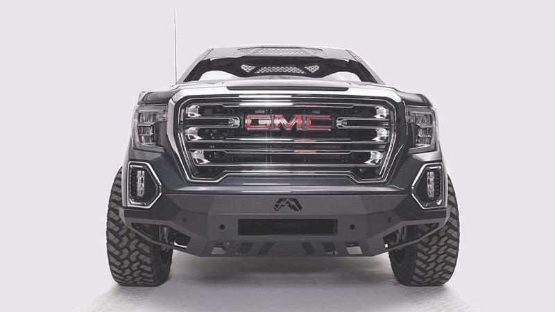 Fab Fours GS19-D6051-1 GMC Sierra 1500 2019-2021 Vengeance Front Bumper No Guard Sensor-BumperStock