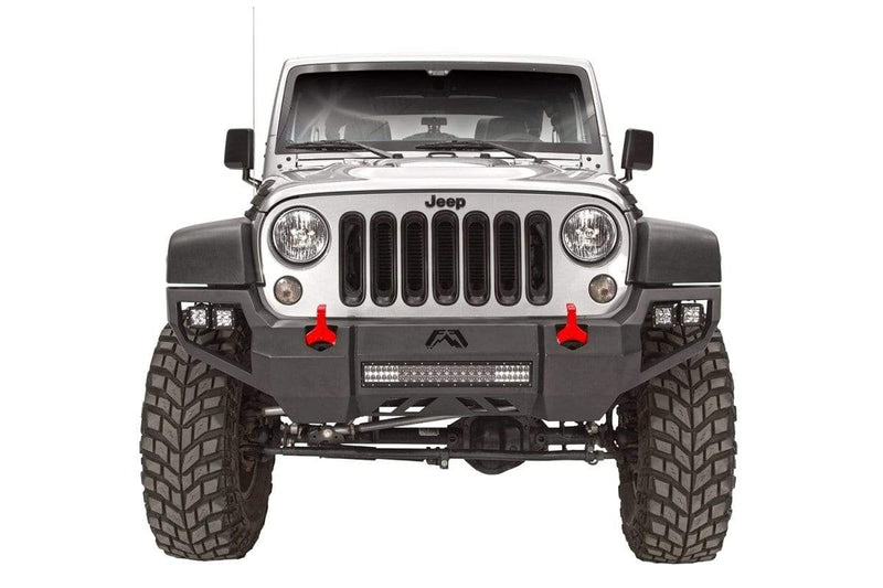 Fab Fours JK07-D1851-1 Jeep Wrangler JK 2007-2018 Vengeance Front Bumper No Guard - BumperStock