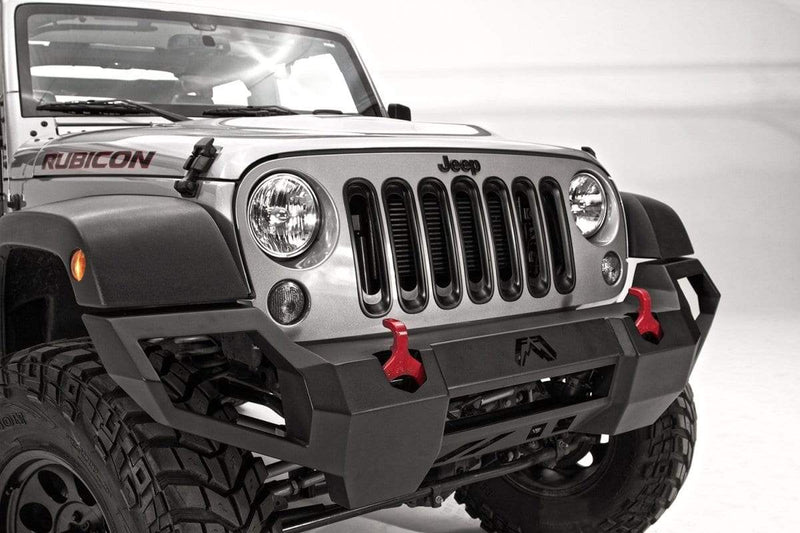 Fab Fours JK07-D1851-1 Jeep Wrangler JK 2007-2018 Vengeance Front Bumper No Guard - BumperStock