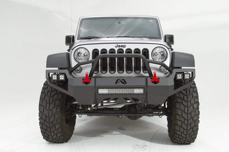 Fab Fours JK07-D1852-1 Jeep Wrangler JK 2007-2018 Vengeance Front Bumper Pre-Runner Guard - BumperStock