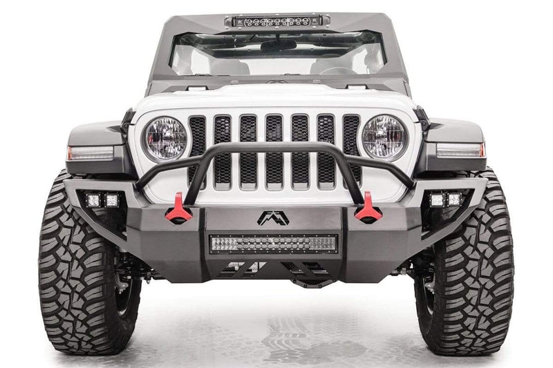 Fab Fours JL18-D4652-1 Jeep Wrangler JL 2018-2020 Vengeance Front Bumper Pre-Runner Guard - BumperStock