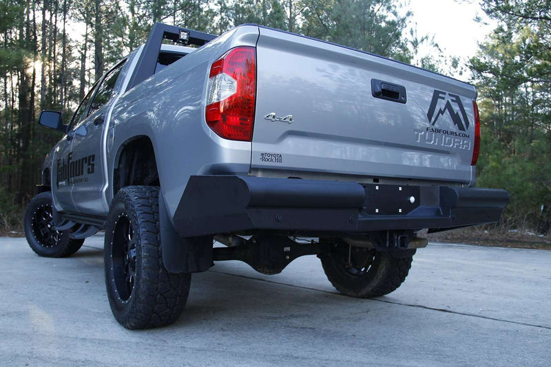 Fab Fours TT07-U1550-1 Toyota Tundra 2007-2013 Black Steel Elite Rear Bumper-BumperStock