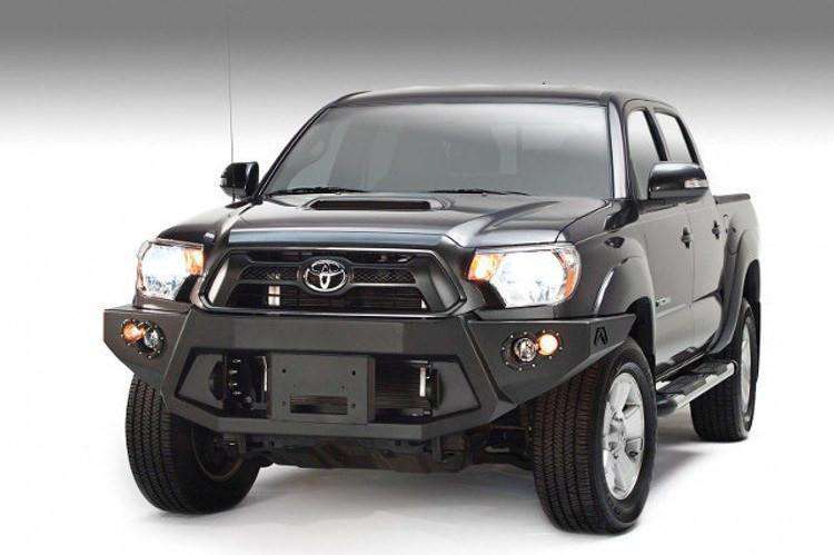 Fab Fours TT12-B1651-1 Toyota Tacoma 2012-2015 Premium Front Bumper Winch Ready No Guard-BumperStock