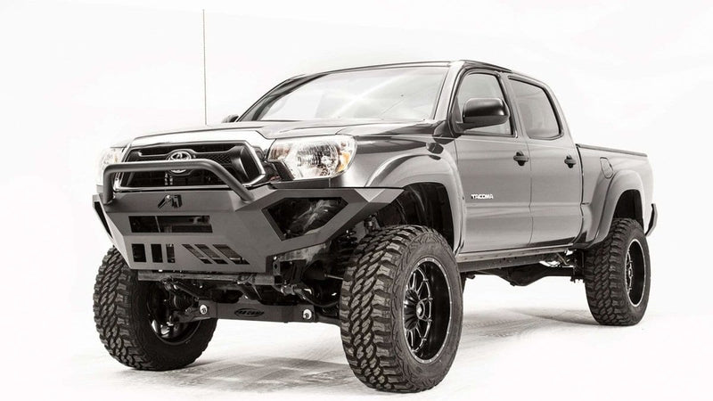 Fab Fours TT12-D1652-1 Toyota Tacoma 2012-2015 Vengeance Front Bumper Pre-Runner Guard-BumperStock