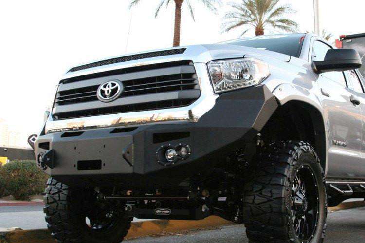 Fab Fours TT14-H2851-1 Toyota Tundra 2014-2021 Premium Front Bumper Winch Ready No Guard-BumperStock