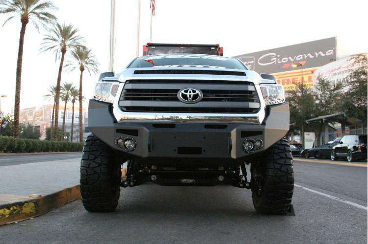 Fab Fours TT14-H2851-1 Toyota Tundra 2014-2021 Premium Front Bumper Winch Ready No Guard-BumperStock