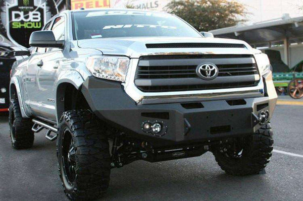 Fab Fours TT14-H2851-1 Toyota Tundra 2014-2021 Premium Front Bumper Winch Ready No Guard-BumperStock