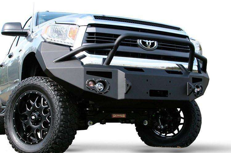 Fab Fours TT14-H2852-1 Toyota Tundra 2014-2021 Premium Front Bumper Winch Ready Pre-Runner Guard-BumperStock