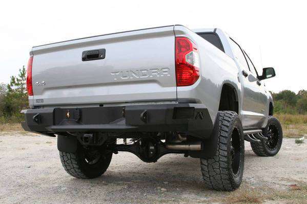 Fab Fours TT14-W2850-1 Toyota Tundra 2014-2021 Premium Rear Bumper Non-Sensor-BumperStock