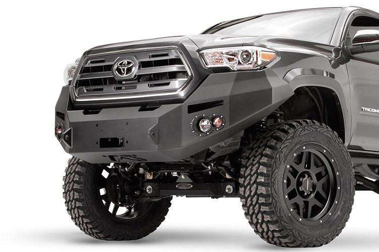 Fab Fours TT16-B3651-1 Toyota Tacoma 2016-2021 Premium Front Bumper Winch Ready No Guard-BumperStock