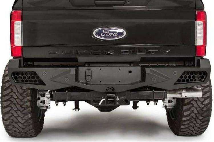 Fab Fours FS17-E4151-1 Ford F250/F350 Superduty 2017-2021 Vengeance Rear Bumper-BumperStock