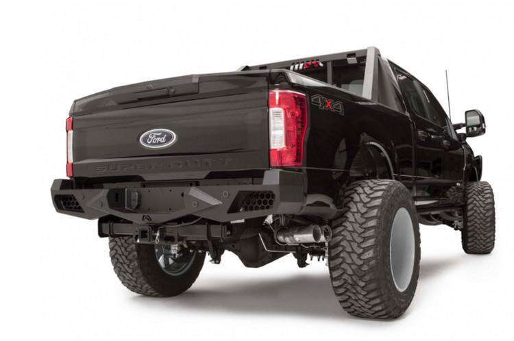 Fab Fours FS17-E4151-1 Ford F250/F350 Superduty 2017-2021 Vengeance Rear Bumper-BumperStock