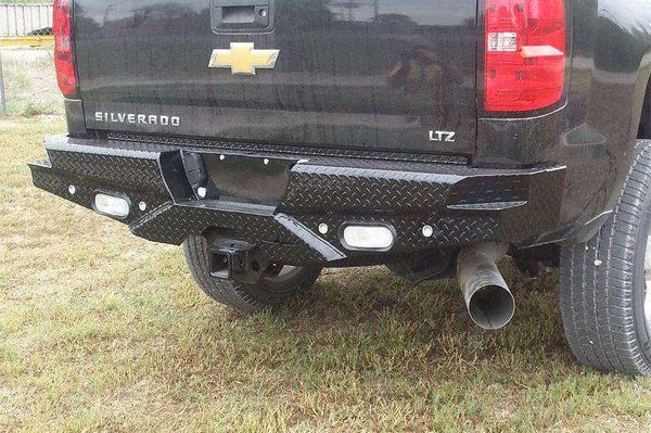 Frontier 100-20-7012 Diamond Chevy Silverado 2500/3500 HD 2007-2010 Rear Bumper-BumperStock