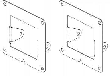 Go Rhino 241742T Bumper Light Plates (Dually)-BumperStock