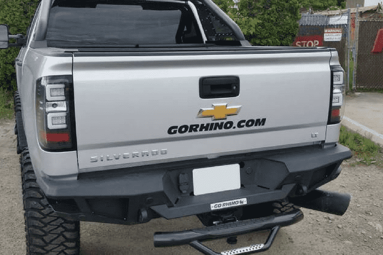 Go Rhino 28169T Chevy Silverado 2500/3500 2011-2014 BR20 Rear Bumper-BumperStock