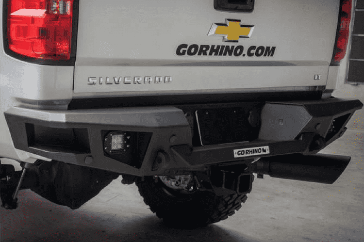 Go Rhino 28169T Chevy Silverado 2500/3500 2011-2014 BR20 Rear Bumper-BumperStock