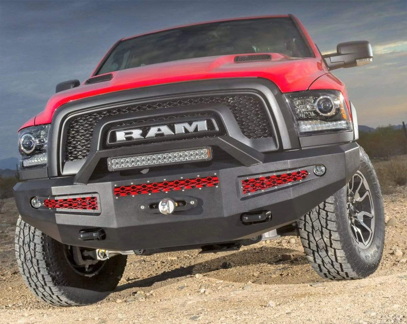 ICI AL-FBM11DGN-RT 2015-2018 Alumilite Dodge Ram Rebel Front Winch Bumper - BumperStock