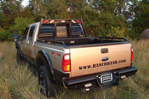 Ranch Hand BBF080BLSL 2008-2015 Ford F250/F350 Super Duty Legend Rear Bumper-BumperStock