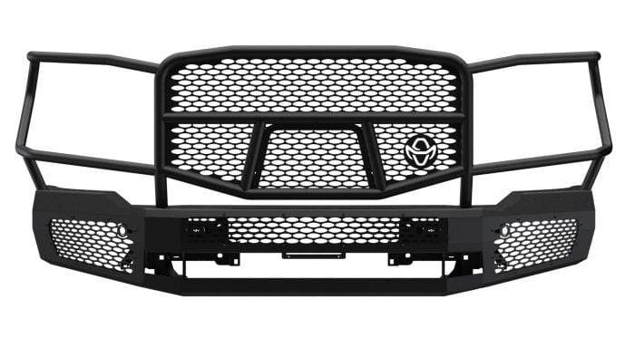 Ranch Hand MFG201BM1 2020-2023 GMC Sierra 2500/3500 HD Midnight Front Bumper with Grille Guard - BumperStock