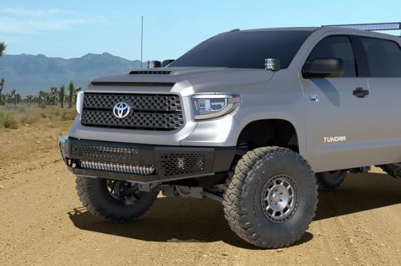 Ranch Hand MFT14HBMN 2014-2021 Toyota Tundra Midnight Front Bumper-BumperStock