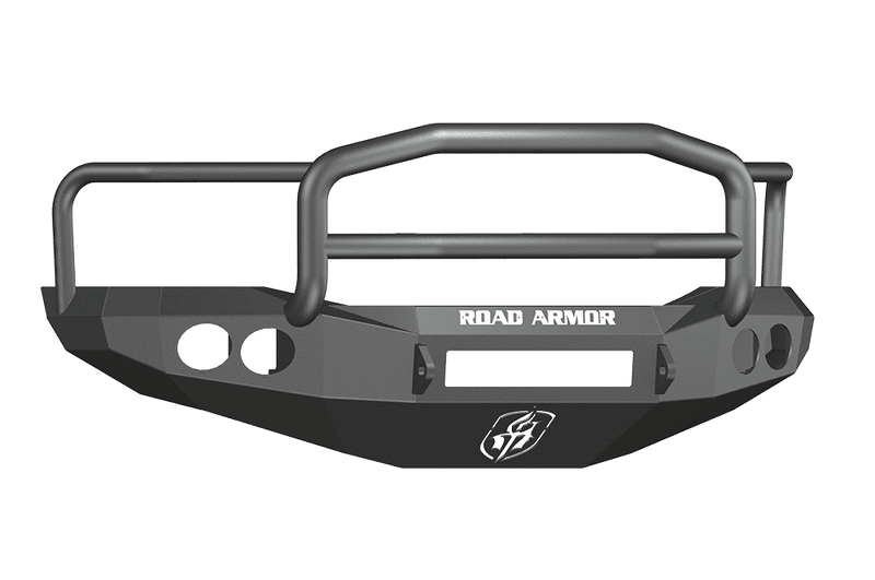 Road Armor 44075B-NW 2006-2008 Dodge Ram 1500 Non-Winch Front Bumper with Lonestar Guard and Round Light Holes - Satin Black-BumperStock