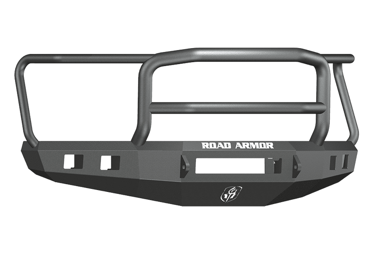 Road Armor 615R5B-NW 2015-2017 Ford F150 Non-Winch Front Bumper with Lonestar Guard and Square Light Holes - Satin Black-BumperStock