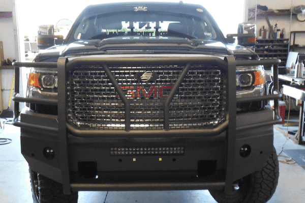 Steelcraft 60-10460 2015-2019 GMC Sierra 2500HD/3500 HD Elevation Front Bumper-BumperStock