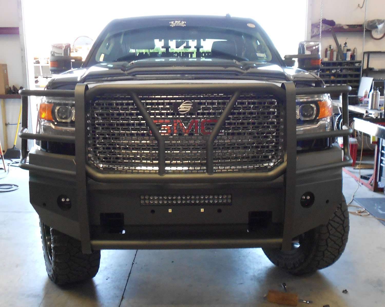 Steelcraft 60-10460 2015-2019 GMC Sierra 2500HD/3500 HD Elevation Front Bumper-BumperStock